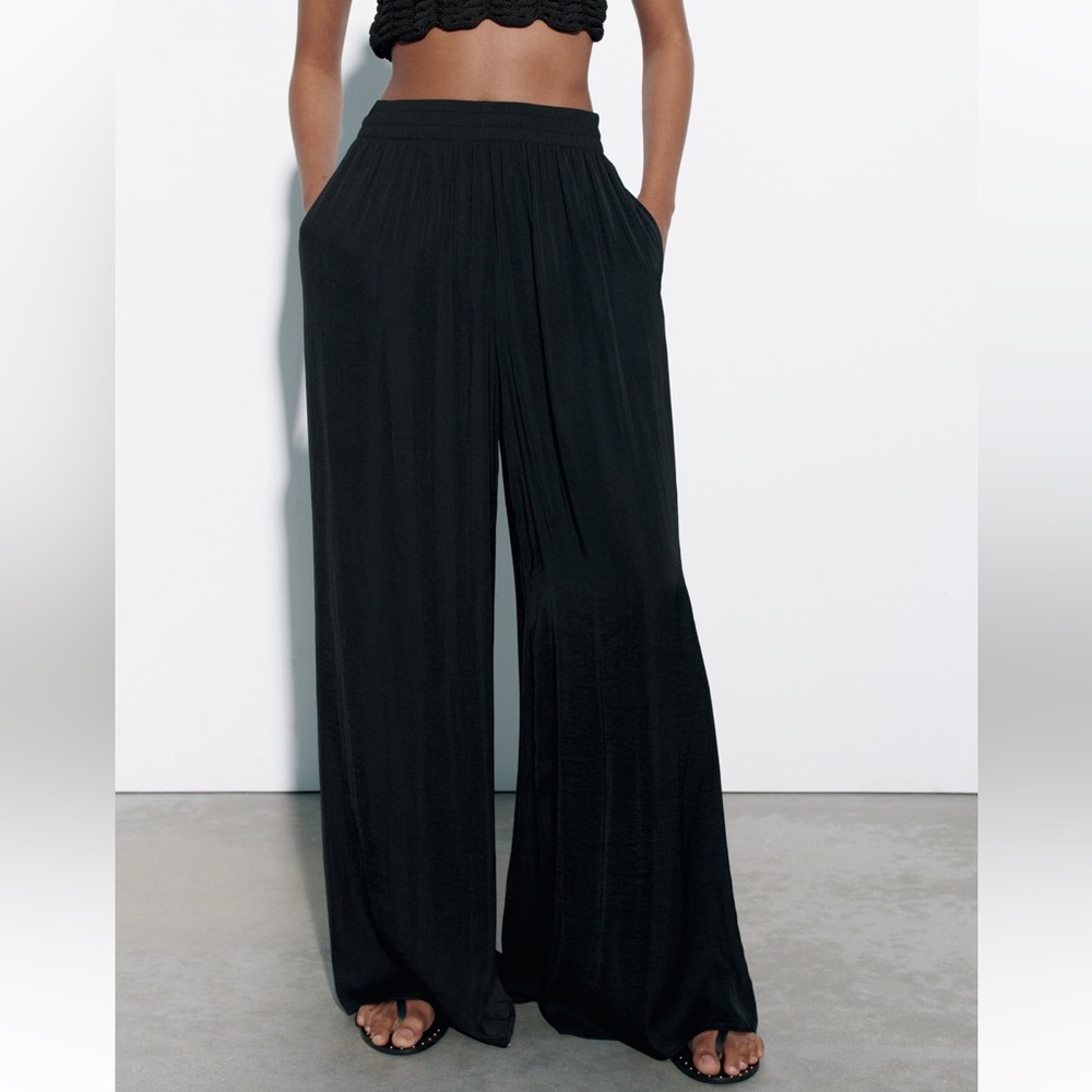 Zara flowy wide leg pants xs